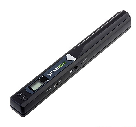 Handheld 600dpi Handyscan Document Book Photo A4 Color Scanner -Black - Click Image to Close